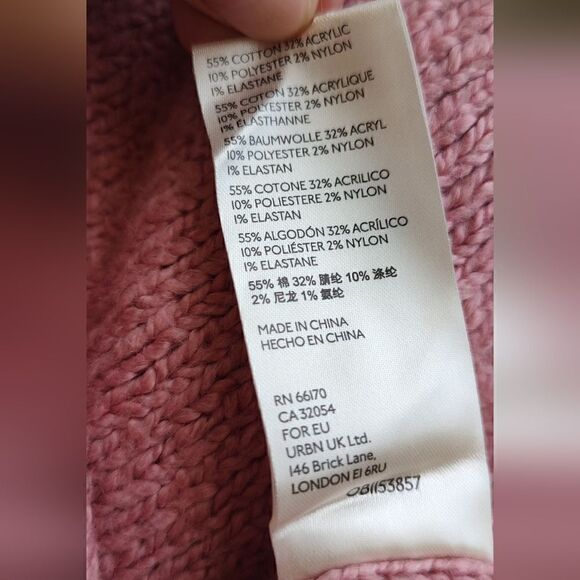 Free People Brookside Sweater Sz XS Alpine Rose - Picture 5 of 14